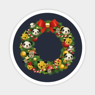 Sooty Christmas Wreath Magnet